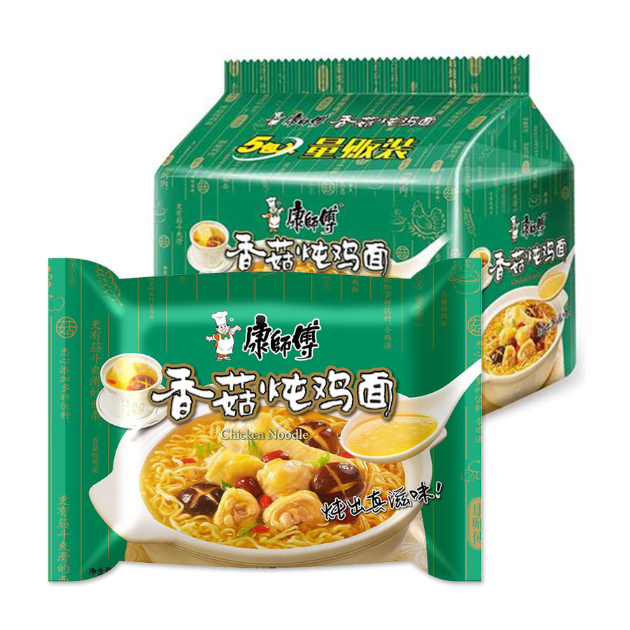 중국식품 캉스푸 버섯닭조림 중국라면 100g,5개입