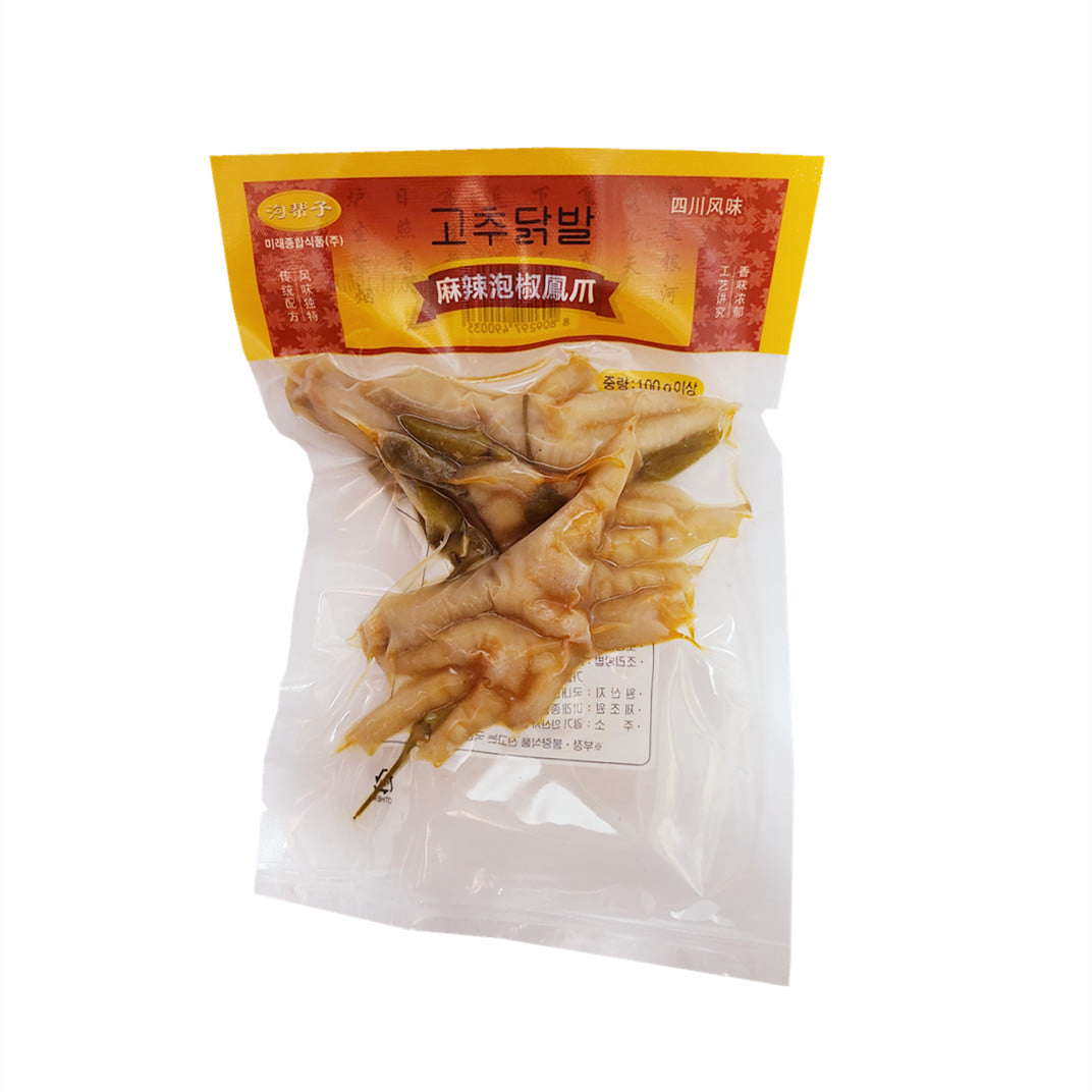 중국식품 구방자 파오쟈오 고추 닭발 안주 간식 100g
