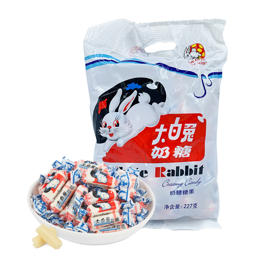 우유사탕 따바이투 사탕 화이트 캔디 인기 토끼사탕 중국사탕 227g