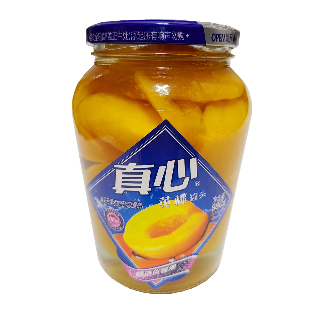 중국식품 진심 황도(복숭아) 병조림 꽌토 880g