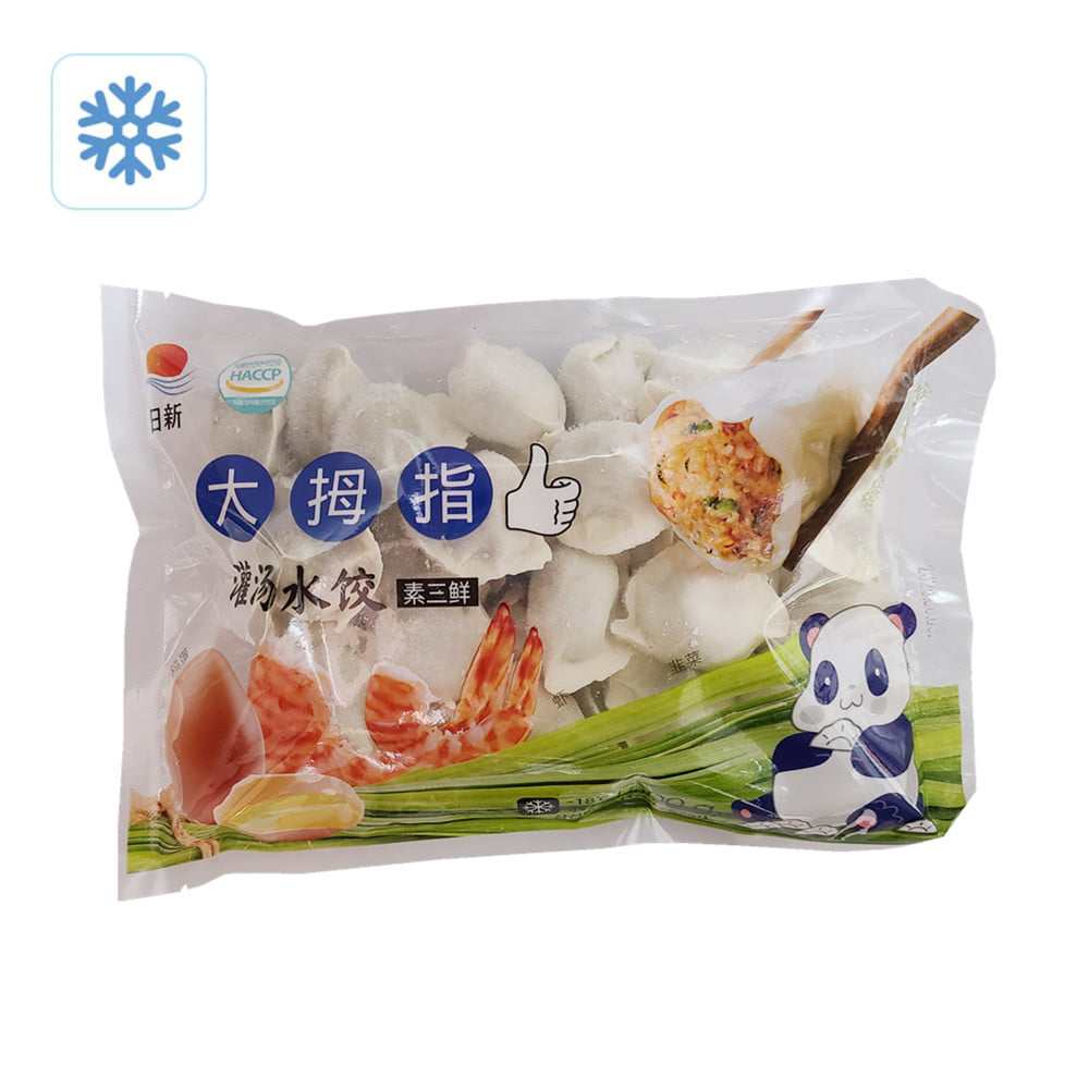 [냉동] 중국식품 삼선 만두 (부추계란새우) 물만두 600g
