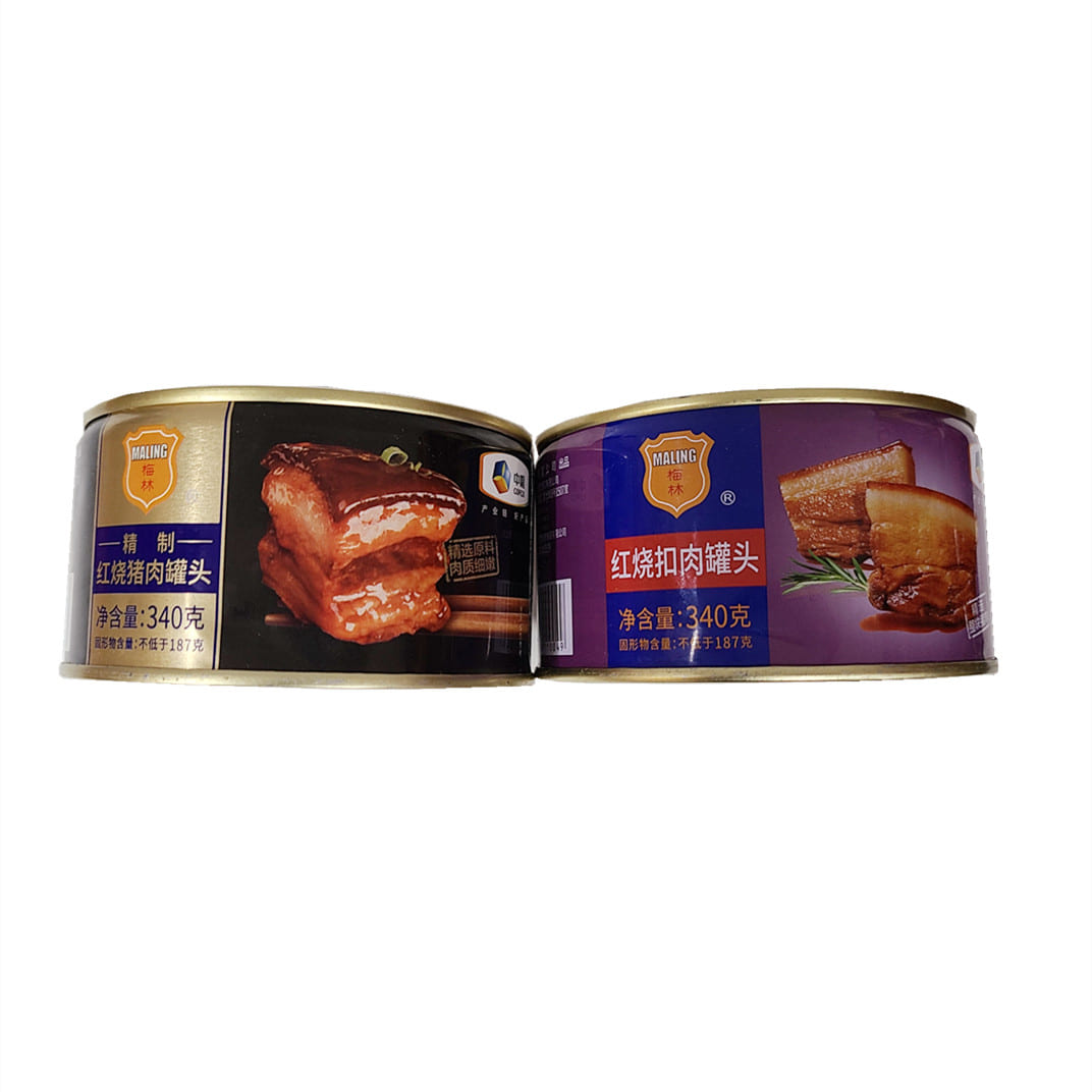 중국식품 메이린 (홍쇼러우/홍쇼커우러우) 홍소돼지고기 통조림 꽌토(캔) 340g
