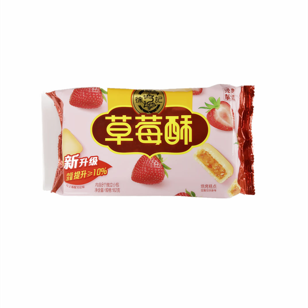 중국식품 쉬후지 딸기수 파인애플케익 간식 182g
