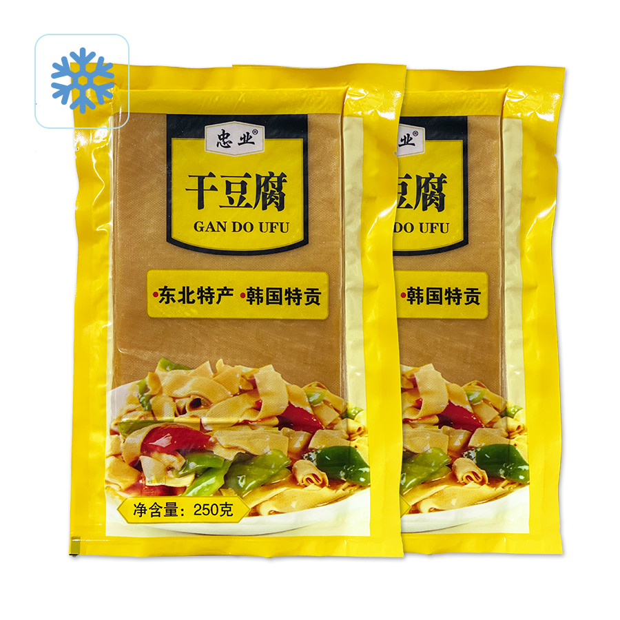 [냉동] 중국식품 냉동건두부 포두부 250g 2개 묶음