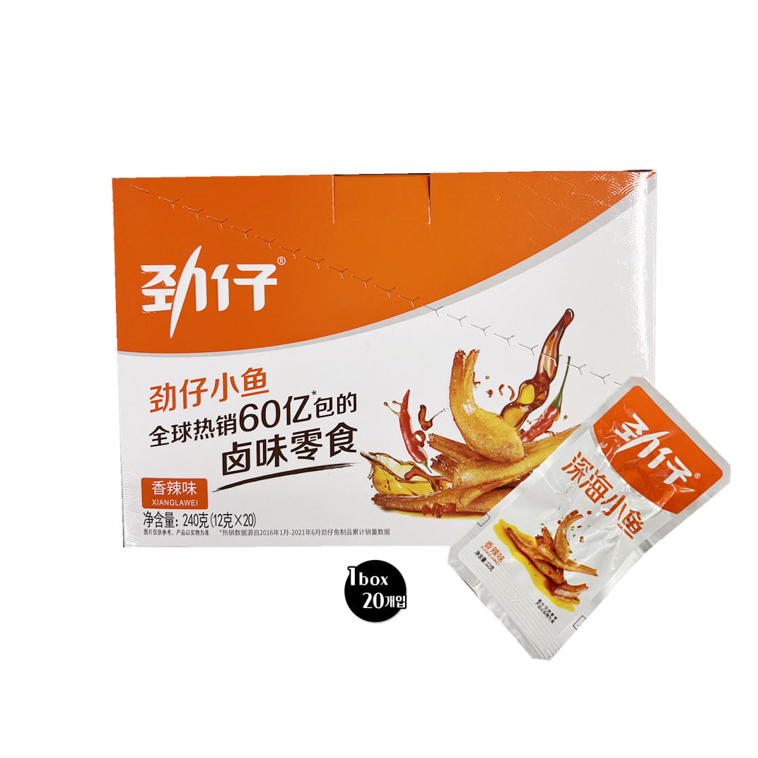 중국식품 진자이 매운맛 샹라소어 멸치조림 안주 간식 소포장 (20개입)