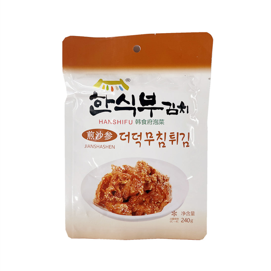 한식부 김치 더덕무침튀김 240g